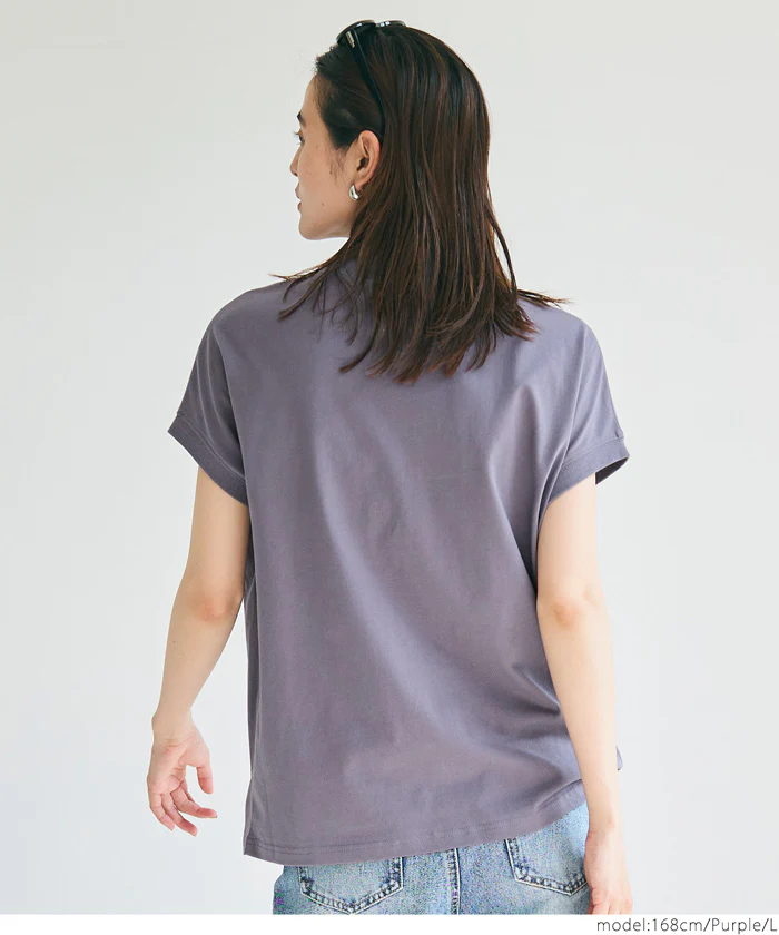 COTTON from the U.S.モックネックTシャツ レディース メール便可 - Image 18