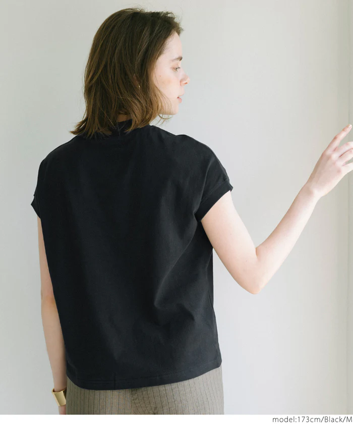 COTTON from the U.S.モックネックTシャツ レディース メール便可 - Image 4