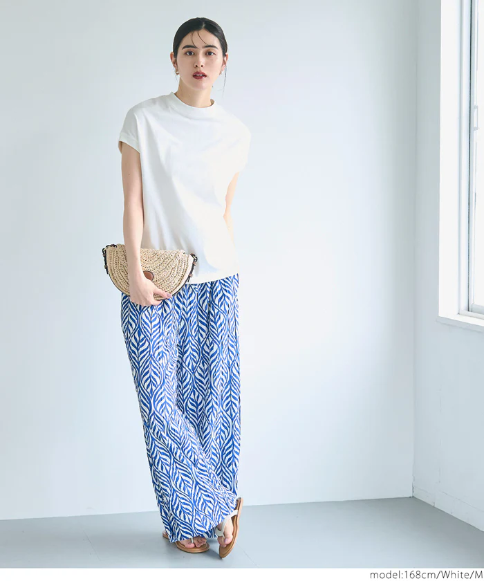 COTTON from the U.S.モックネックTシャツ レディース メール便可 - Image 5