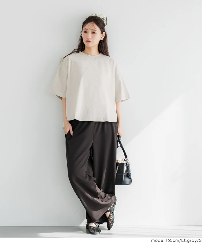GW限定セール★ レギュラーオンス５分袖ビックTシャツ レディース メール便可 - Image 12