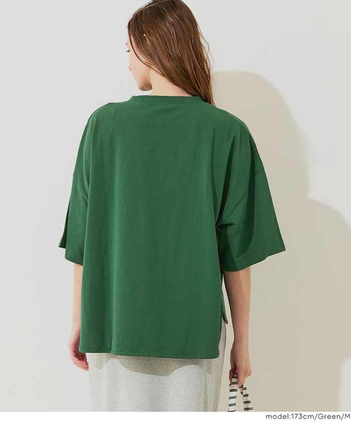 GW限定セール★ レギュラーオンス５分袖ビックTシャツ レディース メール便可 - Image 17