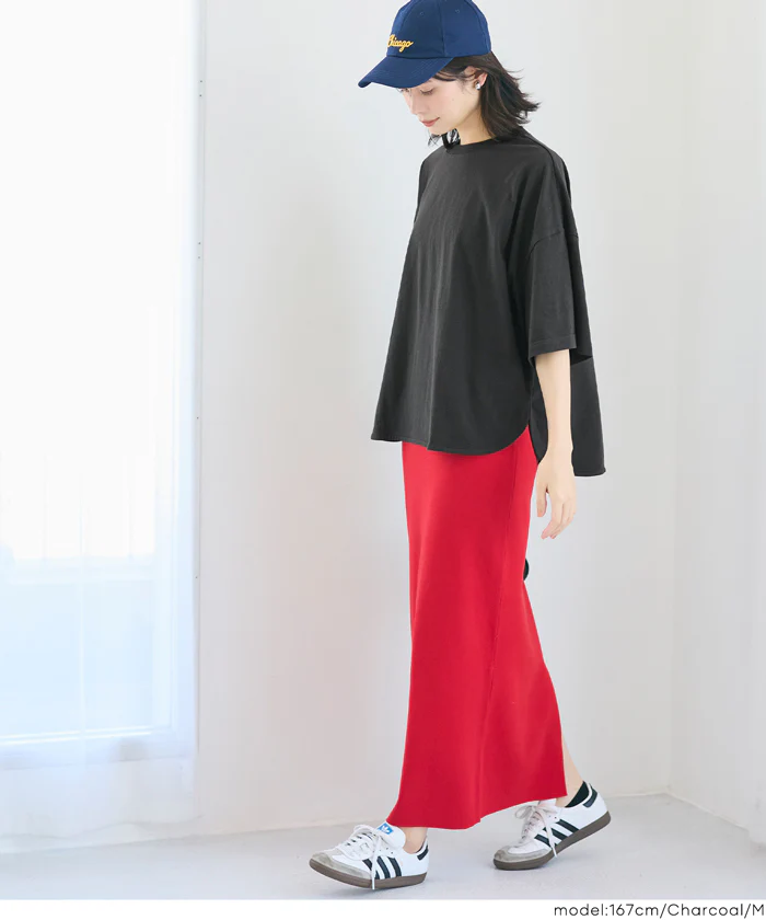 GW限定セール★ レギュラーオンス５分袖ビックTシャツ レディース メール便可 - Image 7
