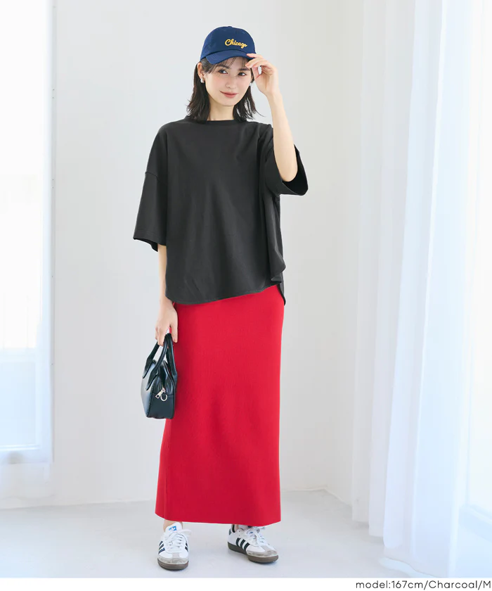 GW限定セール★ レギュラーオンス５分袖ビックTシャツ レディース メール便可 - Image 8