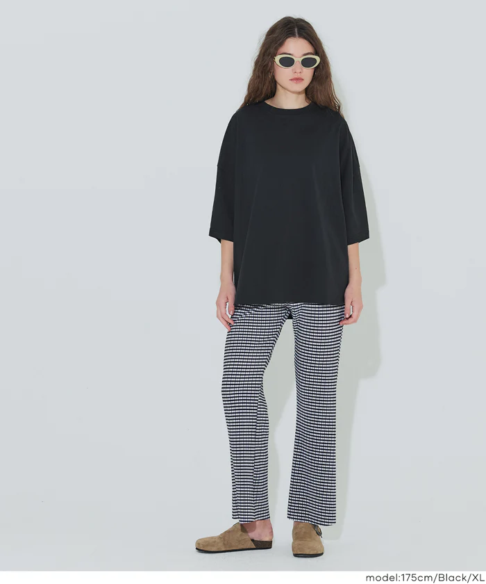 GW限定セール★ レギュラーオンス５分袖ビックTシャツ レディース メール便可 - Image 9