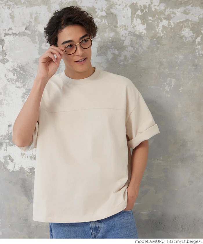 GW限定セール★ Tシャツ メンズ カットソー ヘビーウェイト フットボール ビッグシルエット クルーネック 厚手 コットン 半袖 無地 メール便不可 24ss coca コカ - Image 14