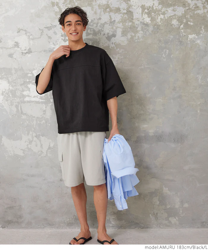 GW限定セール★ Tシャツ メンズ カットソー ヘビーウェイト フットボール ビッグシルエット クルーネック 厚手 コットン 半袖 無地 メール便不可 24ss coca コカ - Image 17