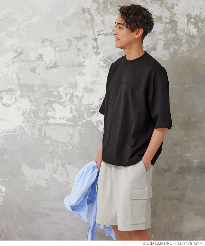 GW限定セール★ Tシャツ メンズ カットソー ヘビーウェイト フットボール ビッグシルエット クルーネック 厚手 コットン 半袖 無地 メール便不可 24ss coca コカ - Image 18