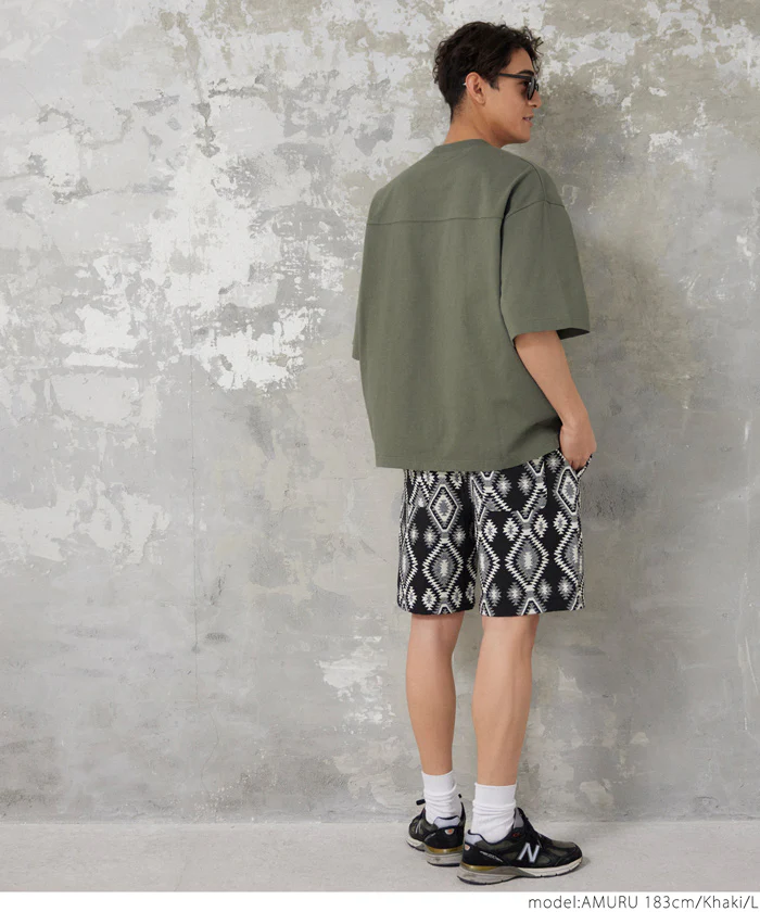 GW限定セール★ Tシャツ メンズ カットソー ヘビーウェイト フットボール ビッグシルエット クルーネック 厚手 コットン 半袖 無地 メール便不可 24ss coca コカ - Image 4