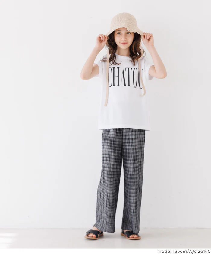 親子お揃いウェーブプリーツパンツ キッズ メール便可 mrb - Image 3