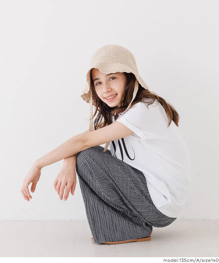 親子お揃いウェーブプリーツパンツ キッズ メール便可 mrb - Image 5