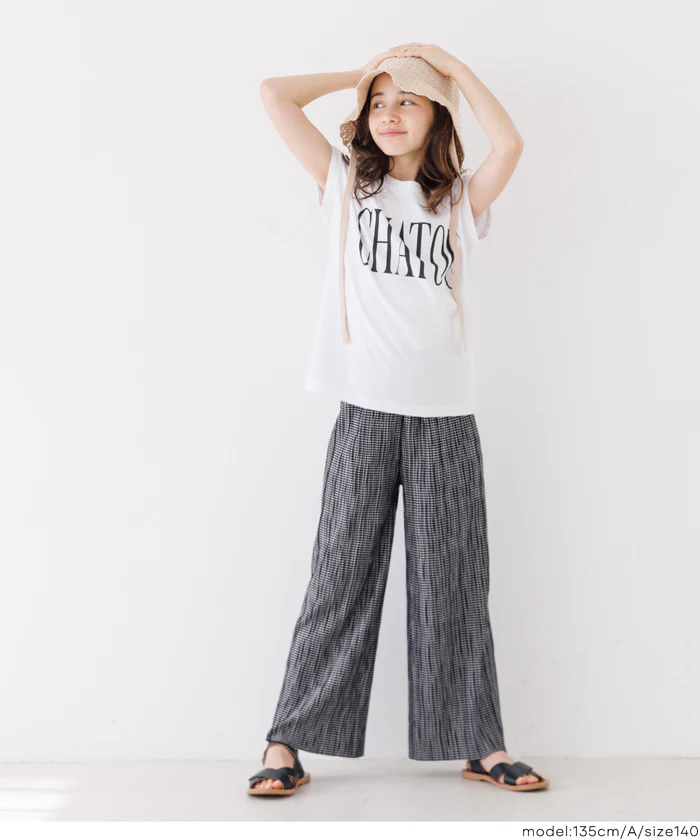 親子お揃いウェーブプリーツパンツ キッズ メール便可 mrb - Image 6