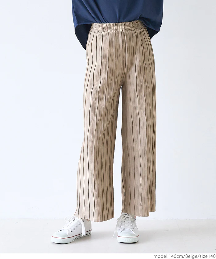 【旧カラー】親子お揃いウェーブプリーツパンツ キッズ メール便可 コカ coca - Image 6