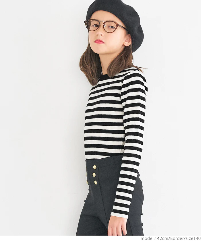 セール★1290円→550円 アンゴラタッチクルーネックニットトップス キッズ メール便可 - Image 3
