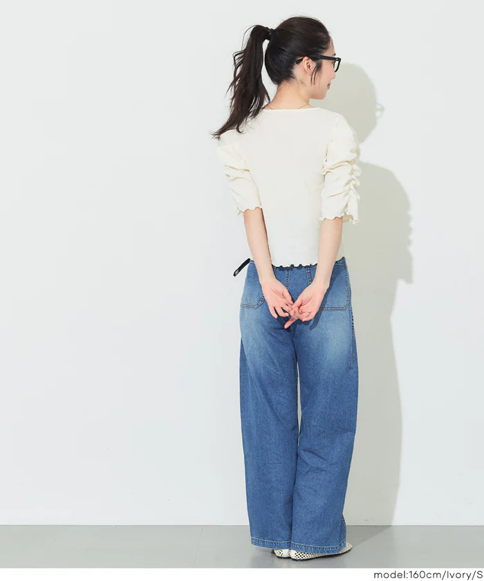 GW限定セール★ シボシャーリングトップス レディース メール便可 - Image 5