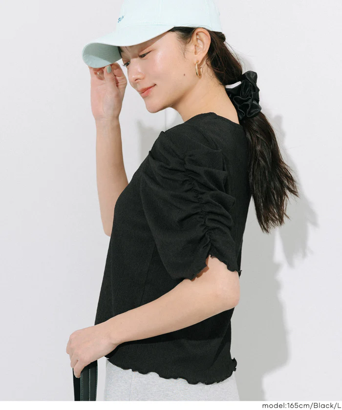GW限定セール★ シボシャーリングトップス レディース メール便可 - Image 8