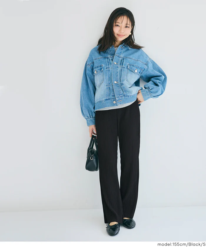EAZY TEX ジョーゼットリブパンツ レディース メール便不可 - Image 12