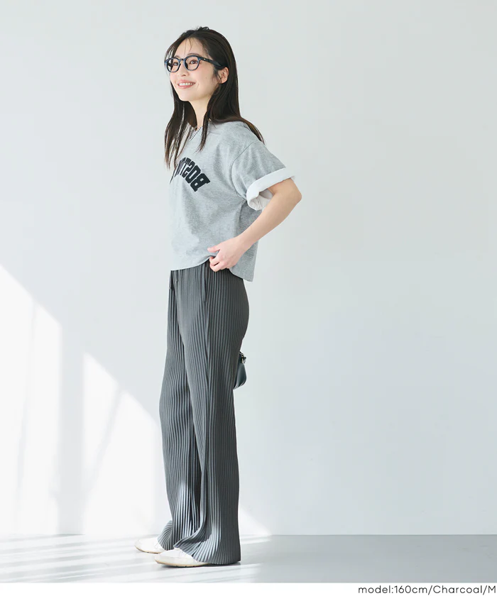 EAZY TEX ジョーゼットリブパンツ レディース メール便不可 - Image 8