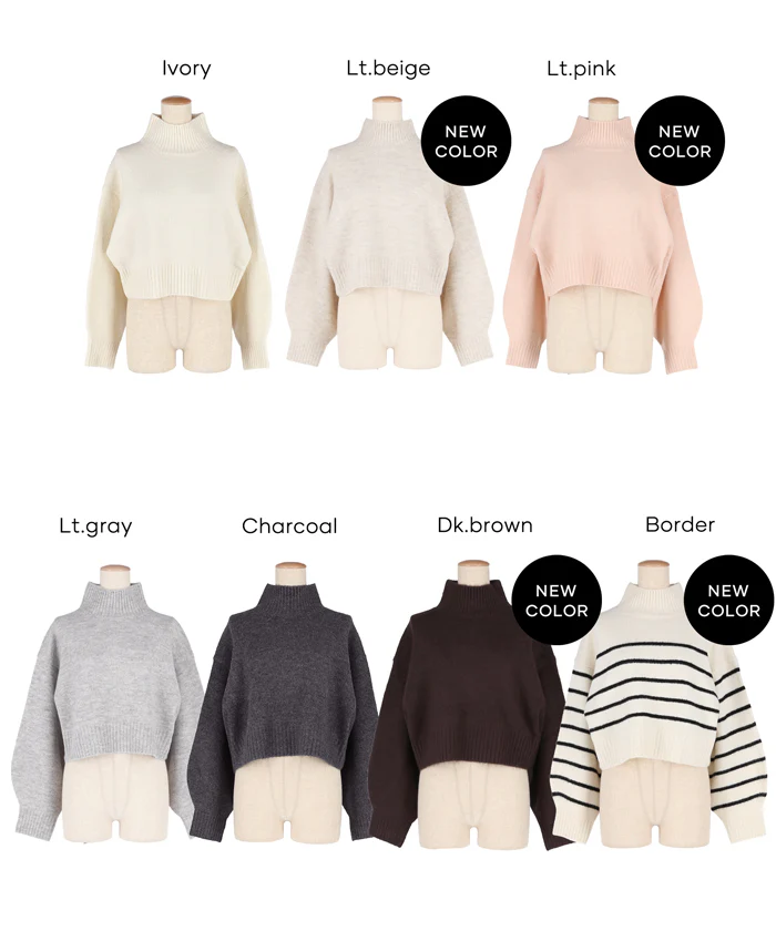 袖バルーンボトルネックニットトップス レディース メール便不可 - Image 23