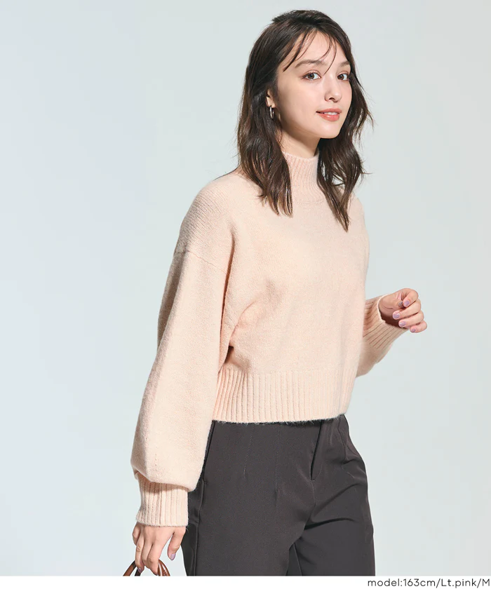 袖バルーンボトルネックニットトップス レディース メール便不可 - Image 9