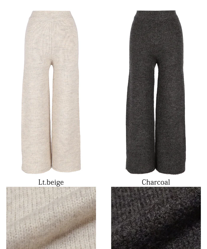 セール★2490円→1690円 サイドスリットニットパンツ レディース メール便不可 - Image 16