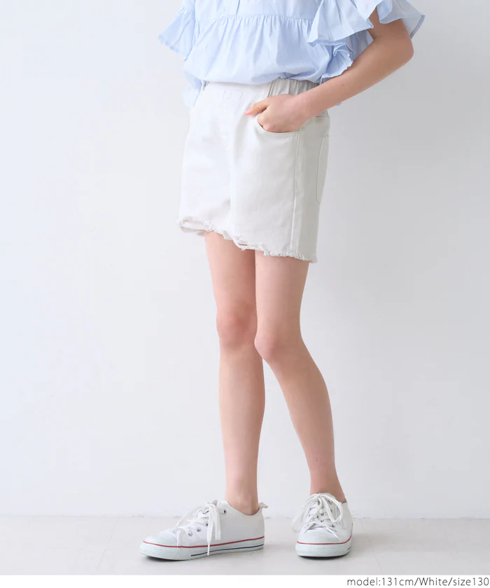セール★1690円→990円 デニムダメージショートパンツ キッズ メール便不可 coca コカ - Image 15