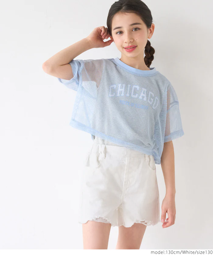 セール★1690円→990円 デニムダメージショートパンツ キッズ メール便不可 coca コカ - Image 16