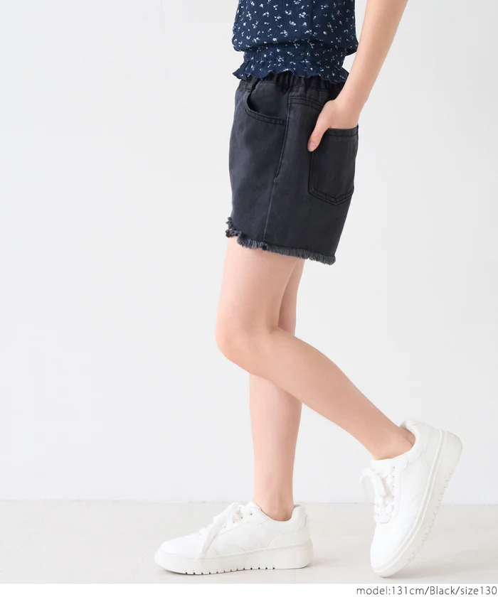 セール★1690円→990円 デニムダメージショートパンツ キッズ メール便不可 coca コカ - Image 9