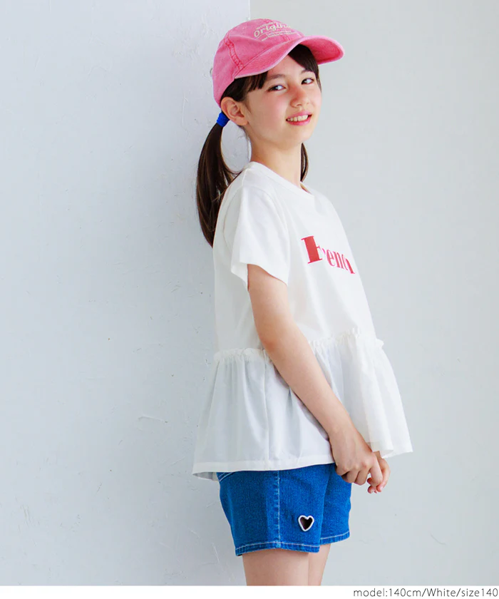 フレア切替プリントTシャツ キッズ メール便可 - Image 3