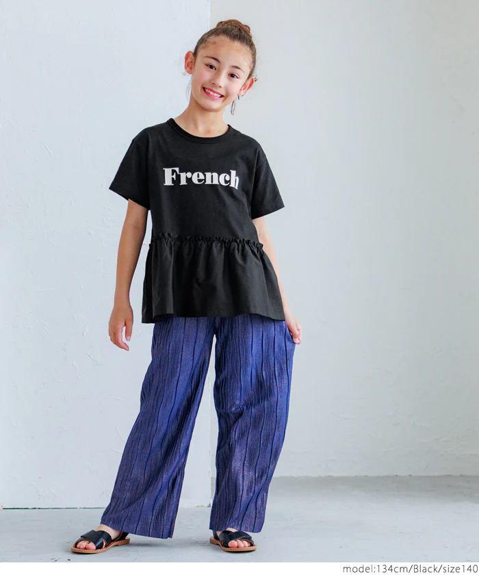 フレア切替プリントTシャツ キッズ メール便可 - Image 9