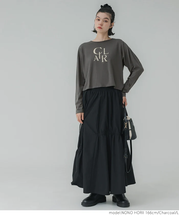 セール★1290円→550円 パフスリーブロゴTシャツ レディース メール便可 - Image 2