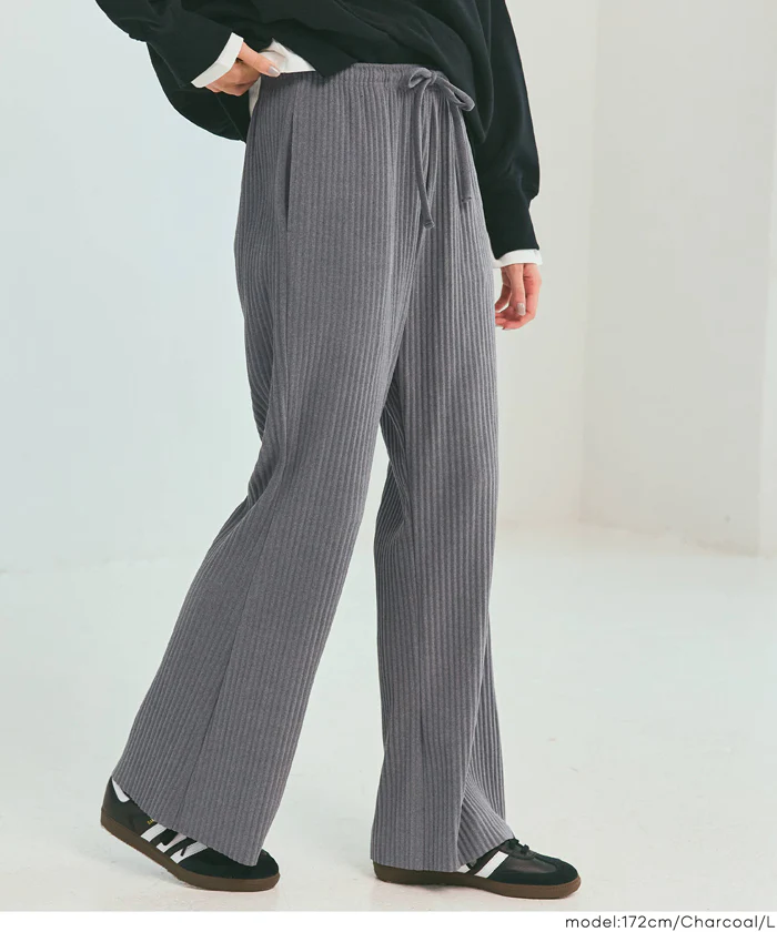 スムースリブパンツ レディース メール便不可 - Image 10