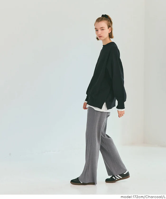 スムースリブパンツ レディース メール便不可 - Image 11