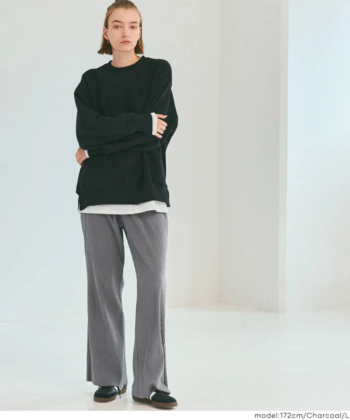 スムースリブパンツ レディース メール便不可 - Image 12
