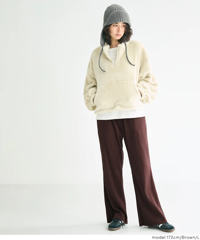 スムースリブパンツ レディース メール便不可 - Image 13
