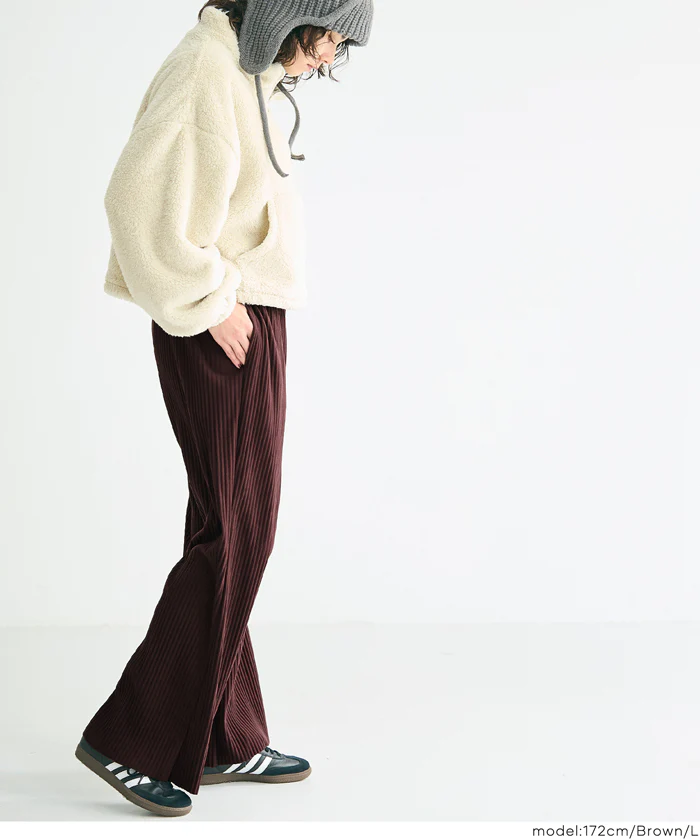 スムースリブパンツ レディース メール便不可 - Image 14