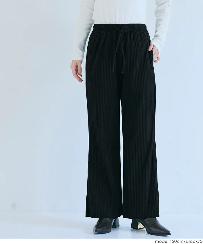 スムースリブパンツ レディース メール便不可 - Image 17