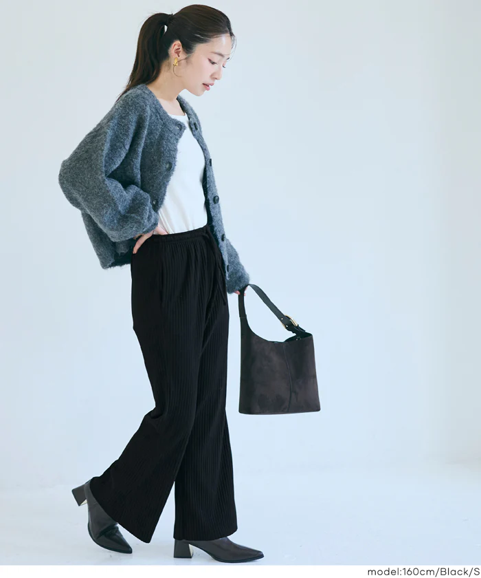 スムースリブパンツ レディース メール便不可 - Image 18