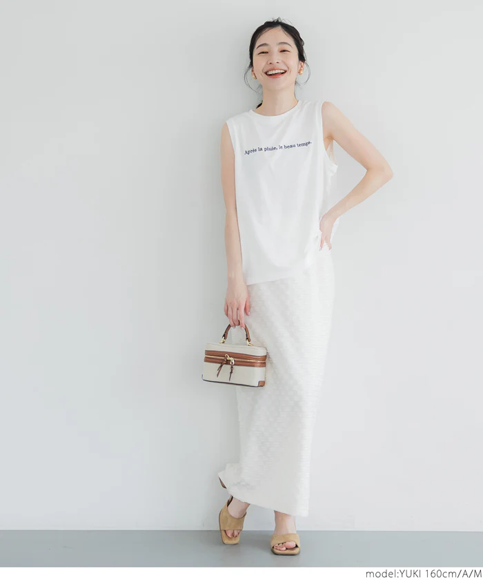 セール★990円→550円 Tシャツ レディース ノースリーブ タンクトップ 刺繍  シンプル 薄手 伸縮性 メール便可 24ss - Image 7