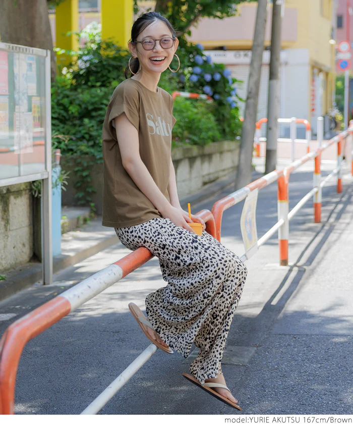 Tシャツ レディース フレンチスリーブ ロゴ プリント 英字 コットン生地 クルーネック ミディアム丈 半袖 メール便可 24ss - Image 19