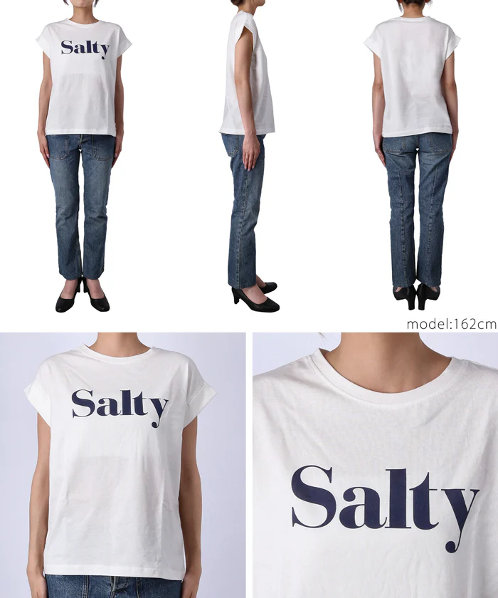 Tシャツ レディース フレンチスリーブ ロゴ プリント 英字 コットン生地 クルーネック ミディアム丈 半袖 メール便可 24ss - Image 20