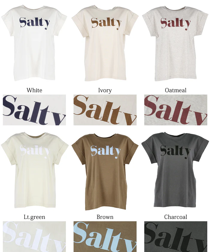 Tシャツ レディース フレンチスリーブ ロゴ プリント 英字 コットン生地 クルーネック ミディアム丈 半袖 メール便可 24ss - Image 22