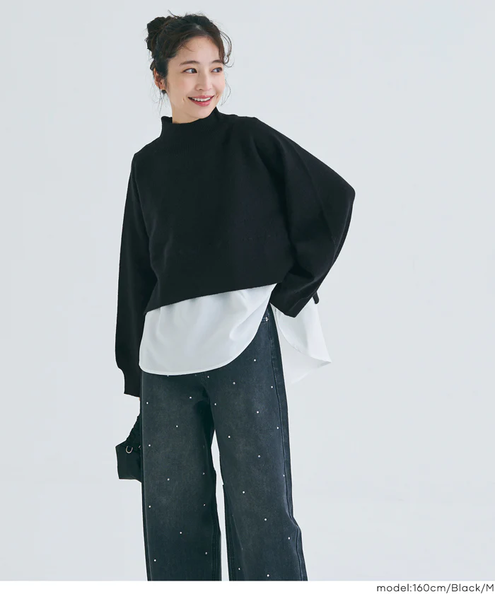 セール★3690円→2490円 2点セットハイネックニット ウォッシャブル レディース メール便不可 - Image 16