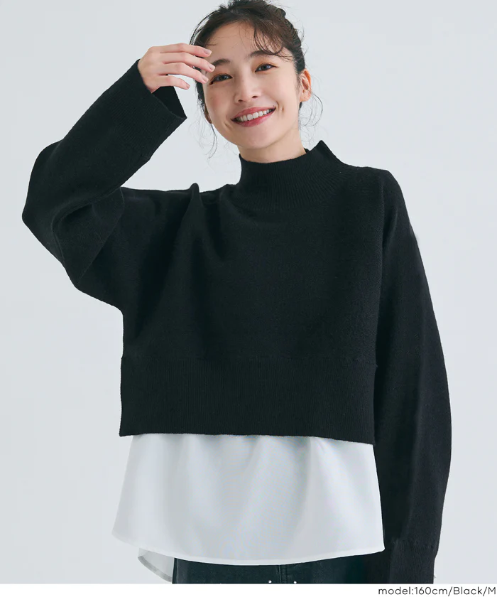 セール★3690円→2490円 2点セットハイネックニット ウォッシャブル レディース メール便不可 - Image 17