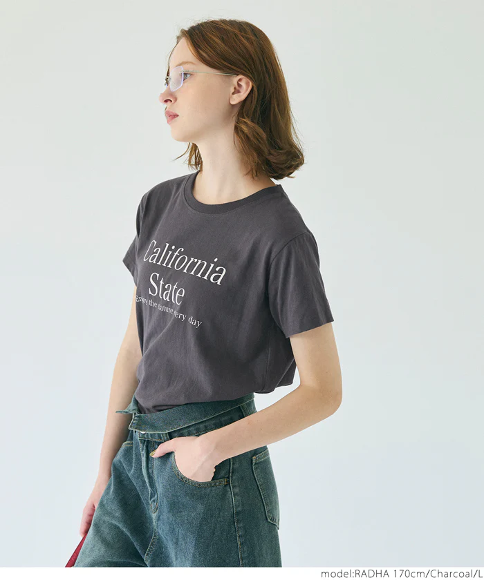 セール★990円→550円Tシャツ レディース ロゴ プリント 半袖  コンパクト シンプル メール便可 24ss - Image 10