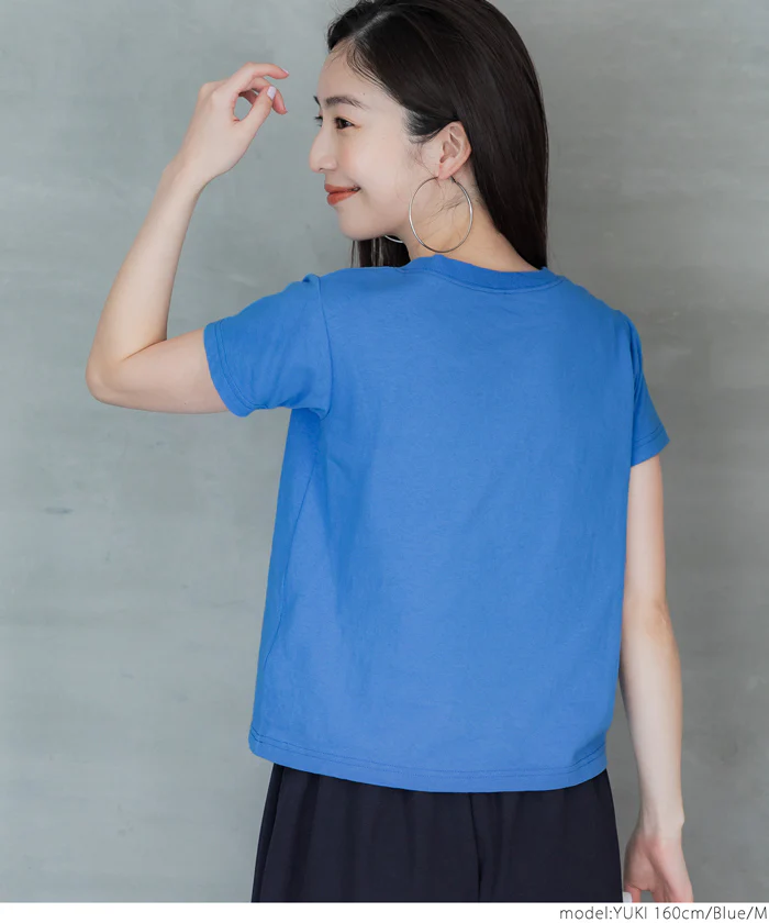 セール★990円→550円Tシャツ レディース ロゴ プリント 半袖  コンパクト シンプル メール便可 24ss - Image 12