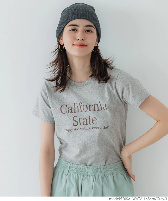 セール★990円→550円Tシャツ レディース ロゴ プリント 半袖  コンパクト シンプル メール便可 24ss - Image 15