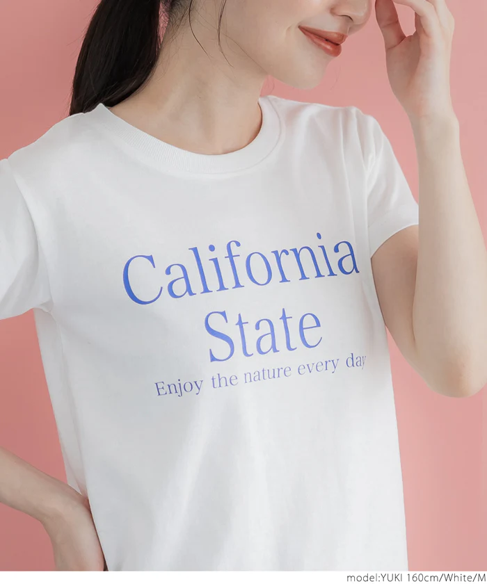 セール★990円→550円Tシャツ レディース ロゴ プリント 半袖  コンパクト シンプル メール便可 24ss - Image 4