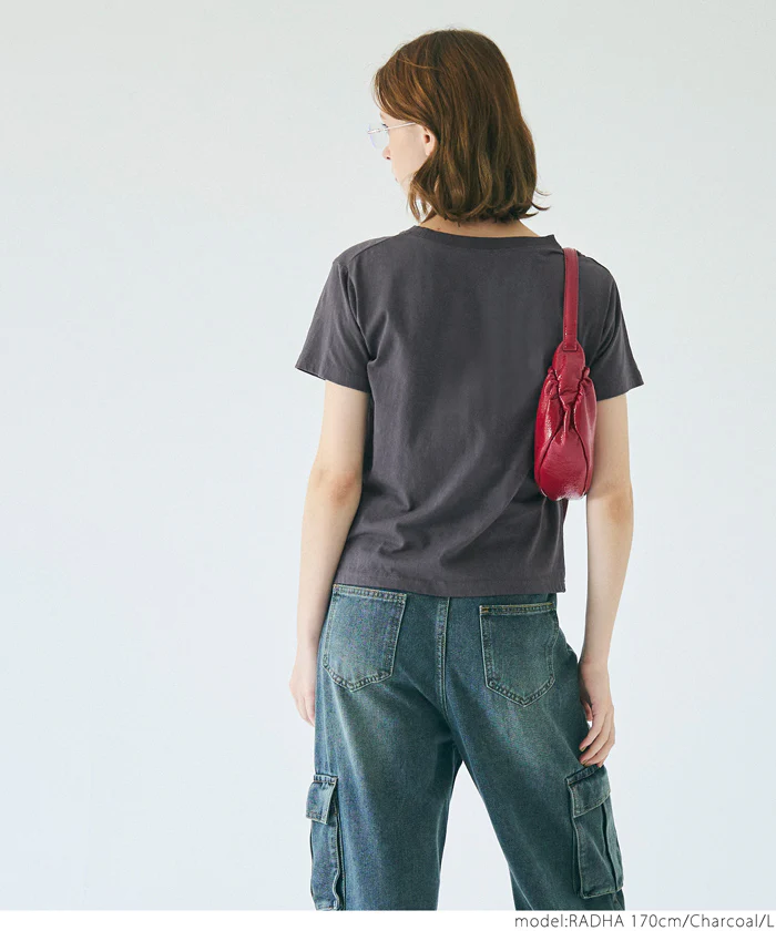 セール★990円→550円Tシャツ レディース ロゴ プリント 半袖  コンパクト シンプル メール便可 24ss - Image 9