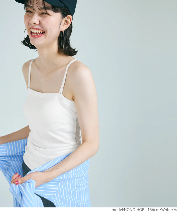 セール★1290円→990円 外で着られるブラトップス OUT BRA キャミソール レディース 2way 肩紐取り外し可 インナー 薄手 伸縮性 メール便不可 24ss - Image 6