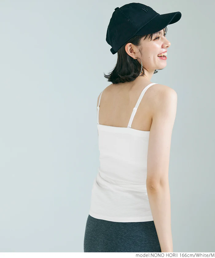 セール★1290円→990円 外で着られるブラトップス OUT BRA キャミソール レディース 2way 肩紐取り外し可 インナー 薄手 伸縮性 メール便不可 24ss - Image 7